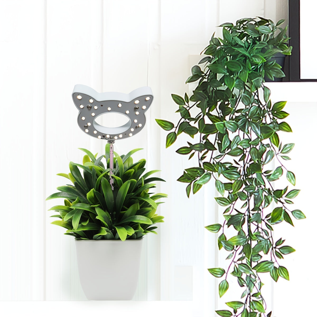 1/2 Pcs Indoor Full Spectrum Plant Grow Light, 5V USB Desktop Grow Lamp, 4 Dimming Levels, 2/4/8H Timer, Cute Mini Plant Grow Light