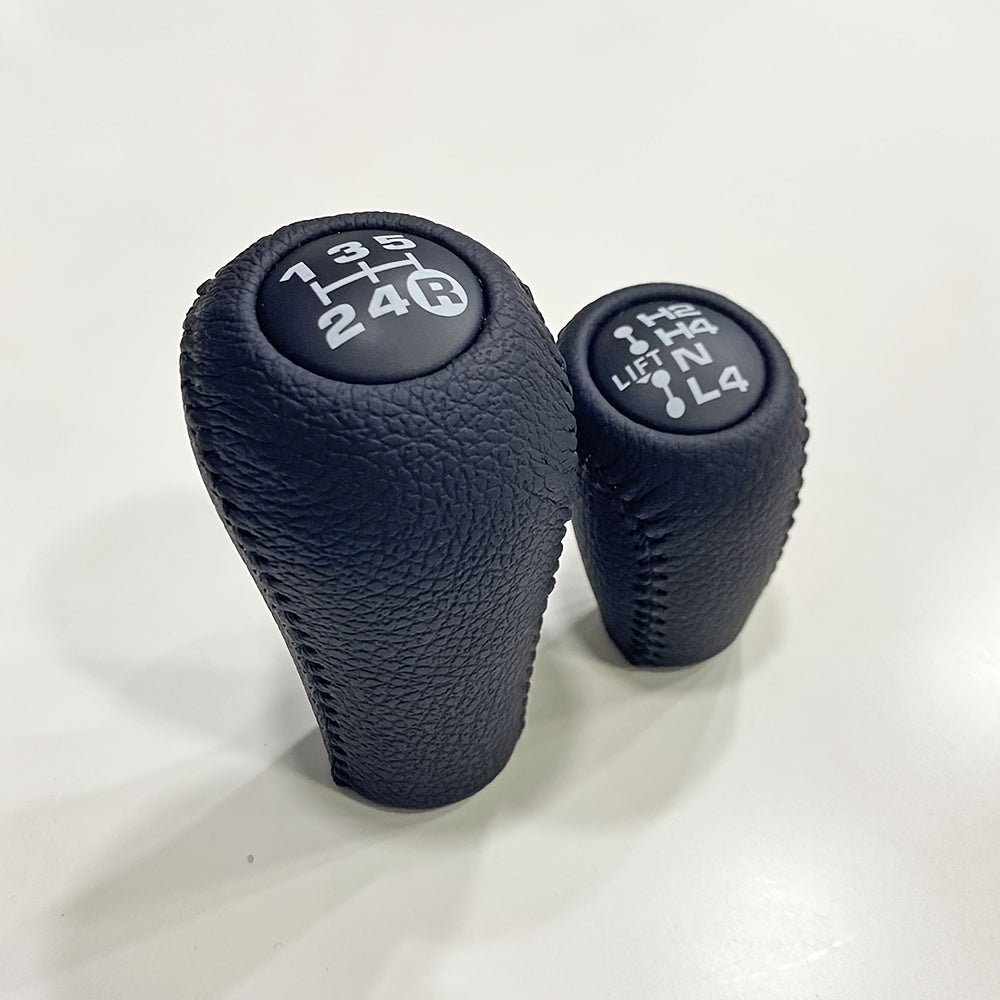 Silicone Shift Knob Cover, Black Leather, Compatible with Land Cruiser 70 Series LC70 LC76 LC79, Durable Vehicle Accessory, Shift Knob Cover, Land Cruiser Specific Shift Knob Cover