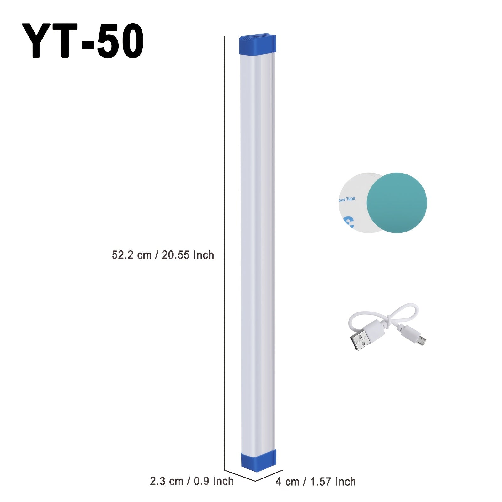 Multi-functional magnetic emergency tube light, can be hung, handheld, or magnetically attached, high brightness, multi-purpose for tents, night barbecues, power outage emergencies, wardrobe lighting, hazard warnings, etc.