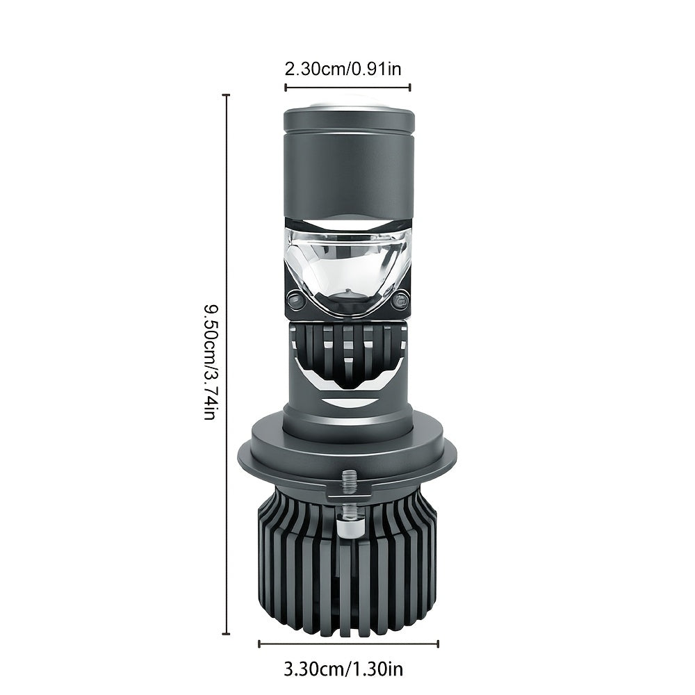 Automotive 2PCS LED Car Lights - H4/9003/HB2 - 59800LM, 350W High/Low Beam, 6500K Cool White Light, Suitable for Various Environments, Ultra-High Cooling Fan, Plug-and-Play, No Battery Needed