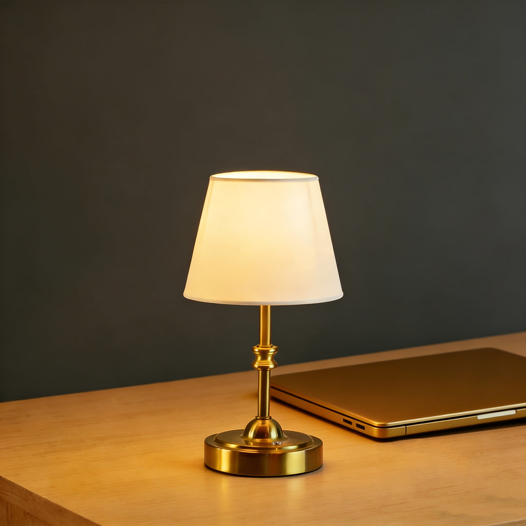 Detachable bulb high-low wireless table lamp, rechargeable and portable, stepless dimming, suitable for various scene ambiance adjustment, romantic and warm gift lamp