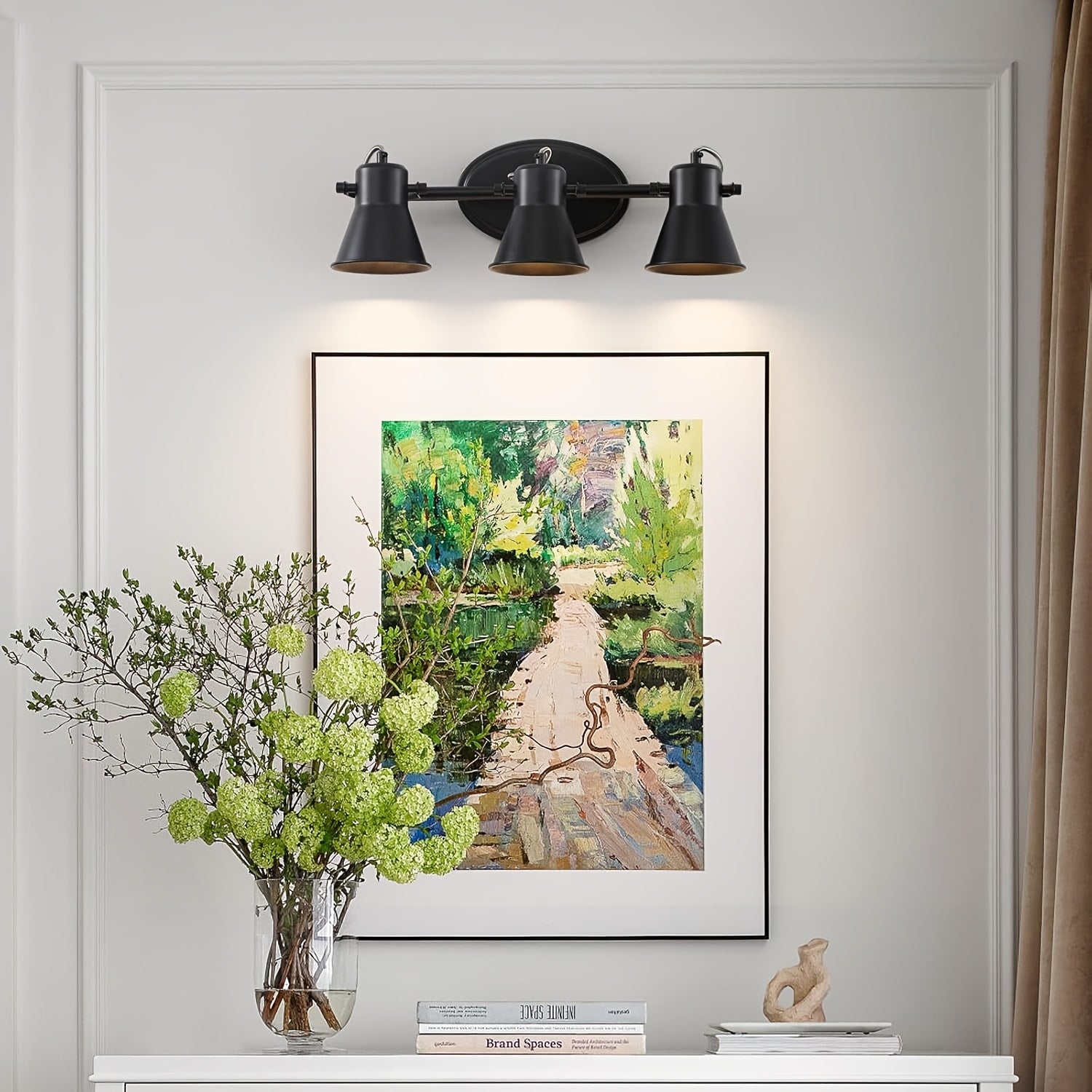 3-2-1 Modern Light Luxury Track Light - Adjustable Ceiling/Wall Floor Lamp, Suitable for Living Room, Bedroom, Dining Room, Bathroom and Mirror Vanity