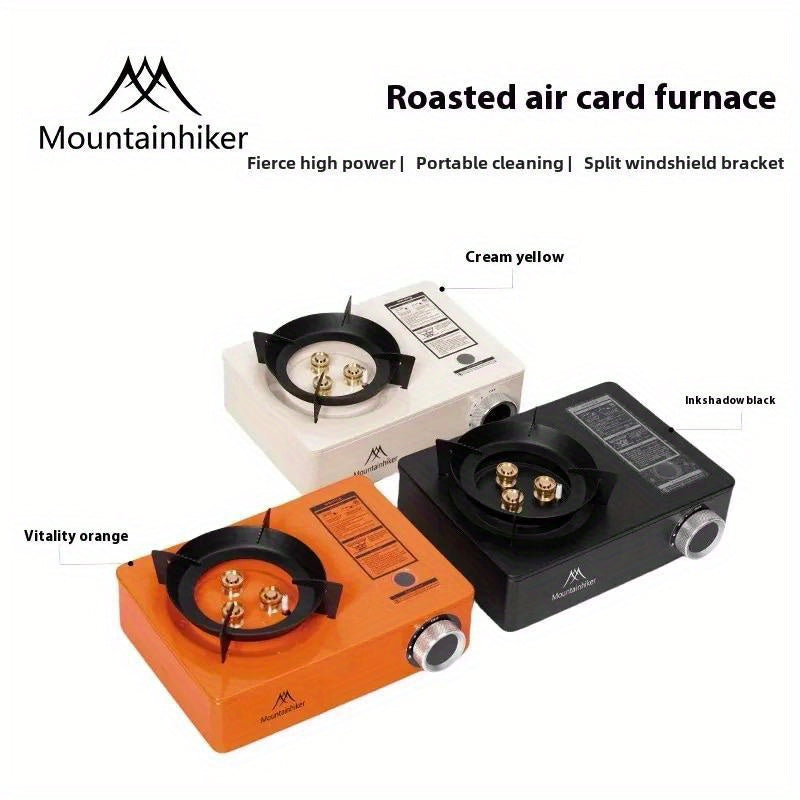 Mountainhiker 3500W High-Power Outdoor Portable Strong-Flame Cassette Stove, Tea Kettle Camping Stove Head, Commercial & Home Use