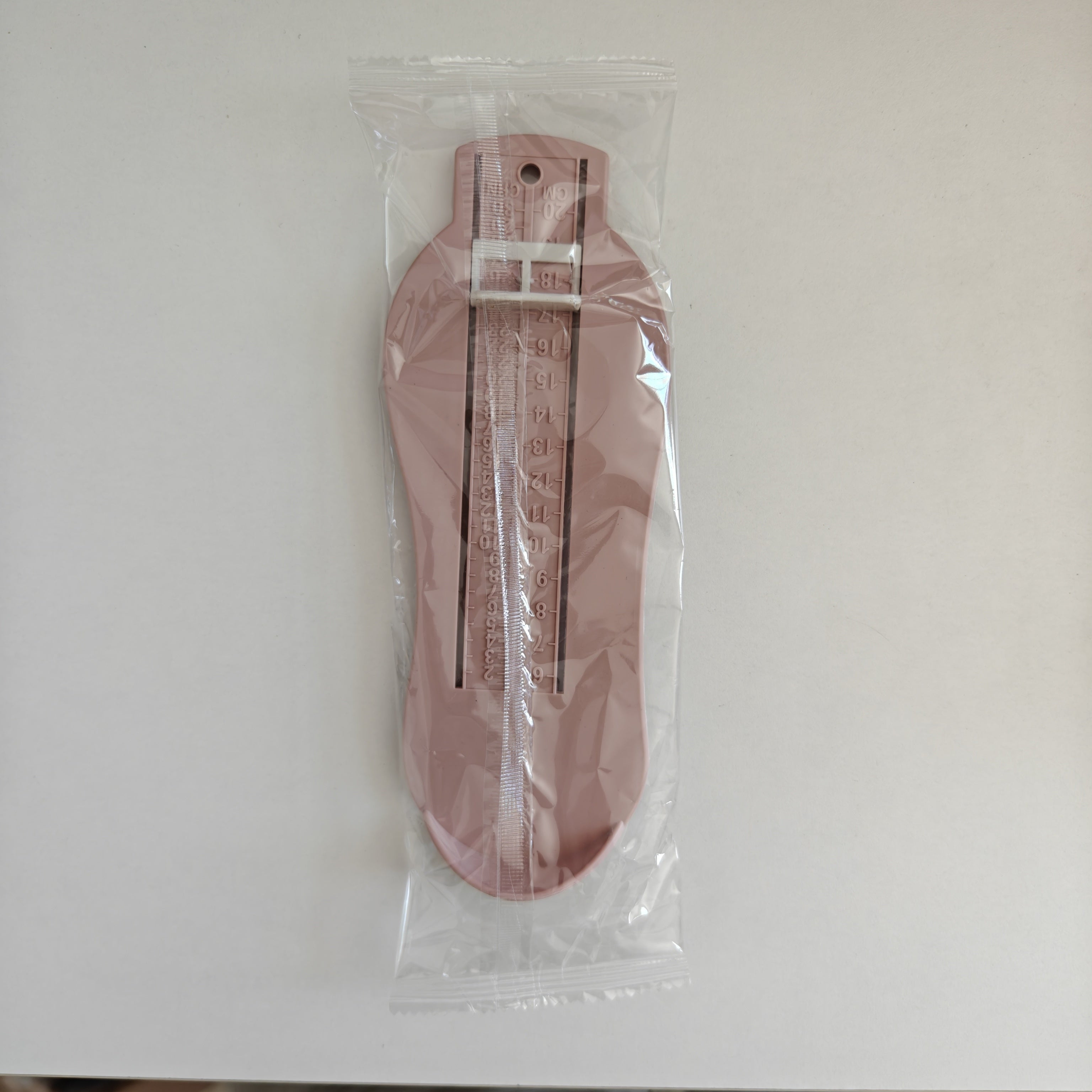 1个宝宝脚长测量尺， 儿童买鞋量脚器，妈妈网购测量器刻度尺