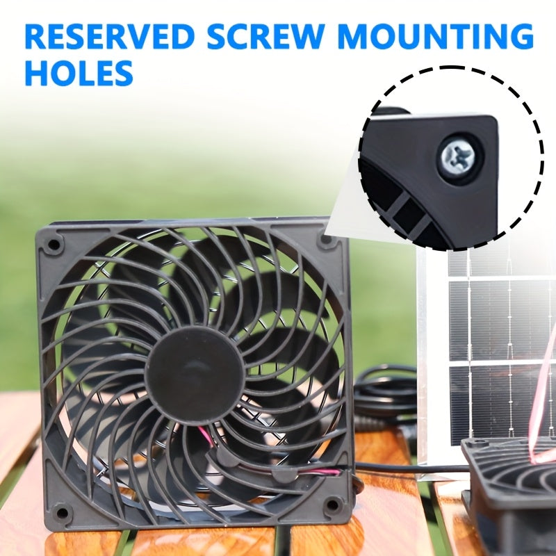 Greenhouse Plastic Film > Greenhouse Accessories > Greenhouse Ventilation Equipment, Solar Fan, Solar Exhaust Fan / Greenhouse Solar Fan / Solar Fan for Attic, Shed, Barn, Chicken Coop, Dog Kennel