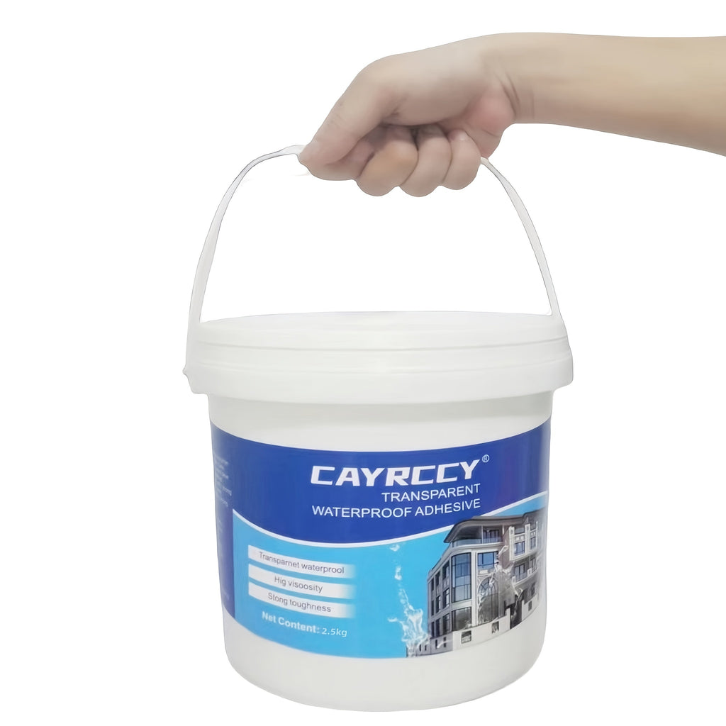 5.51磅透明防水密封胶带工具套装。适用于外墙和屋顶的防水修复，家用厨房和浴室隐形密封剂，混凝土表面防漏修补，墙面修复产品