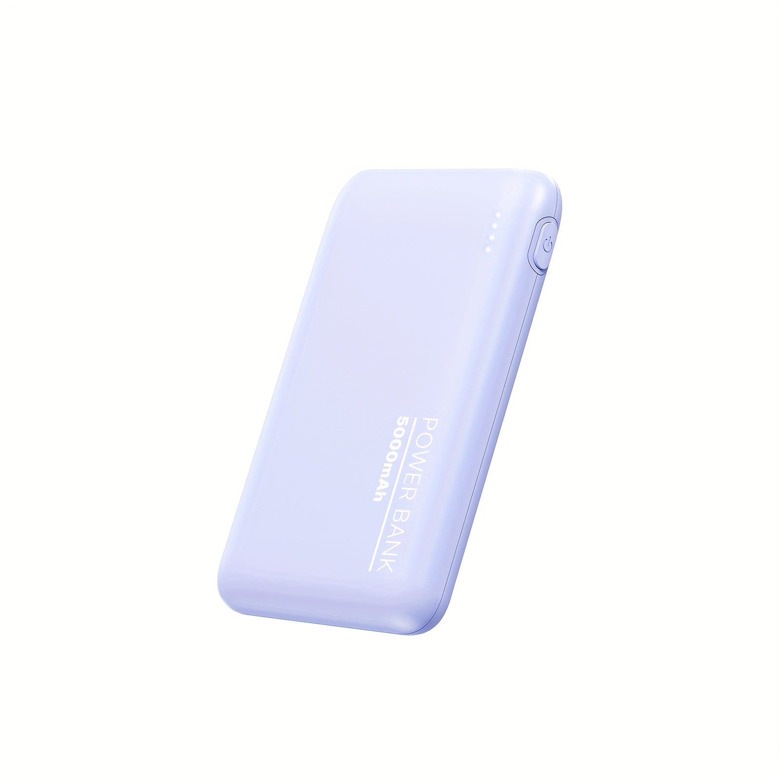 YLYP 1pc Ultra Slim 5000Mah Mini Pocket Portable Power Bank, with LED Light Display, Outdoor Emergency Backup Battery Pack, Dual Usb/Type-C/Micro Interface, Suitable for Iphone/Android Mobile Phone Digital Electronic Equipment, Holiday Gifts
