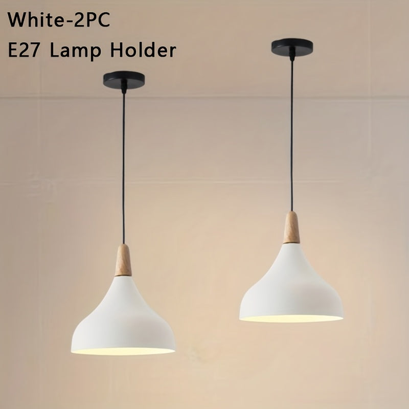 Nordic Modern Style Minimalist Single-Head Pendant Light, Height Adjustable, E27 Socket (Bulb Not Included), Macaron Style Pendant Light Suitable for Living Room, Bedroom, Dining Room, Children’s Room and Other Indoor Scenes