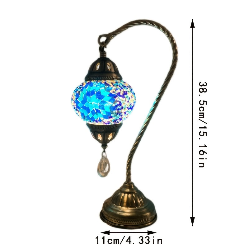Limited edition Turkish vintage romantic small table lamp, decorative table lamp for bedroom, study, coffee shop, restaurant, hotel, homestay