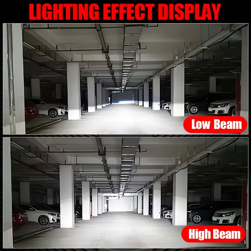 2 S&D LED Car Headlight Bulbs, Compatible with H4/9003/HB2 H7 H8 H9 H11, 7500K, Error-Free Canbus, Aluminum, 12V/24V High Brightness 950% Super Bright, Suitable for Smart Driving, Plug-and-Play, for Motor Vehicles