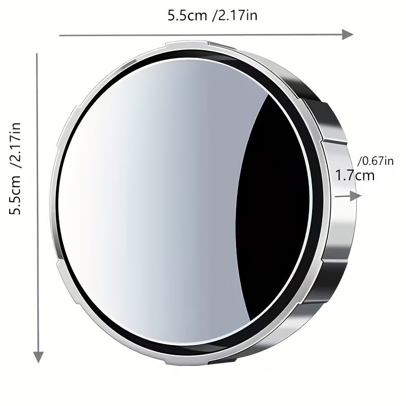 360° HD Round Blind Spot Mirror Set (2-Pack) for Car – Adjustable Rearview Mirror, Enhances Safety for Vehicle Occupants, Expands Field of View, Perfect Gift for Parents and Children on Major Holidays