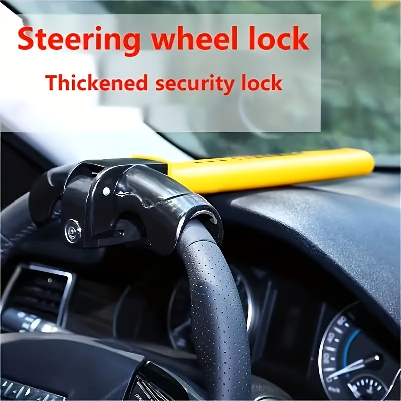 Anti-Theft Steering Wheel Lock – T-Shaped Security Tool for Vans, SUVs & Trucks, Enhances Vehicle Protection, No Battery Required