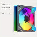 12cm Silent PC Case Fan, ARGB 5V 3Pin Mirror Style Cooling Fan, Air & Water Cooling Chassis Ventilation Fan
