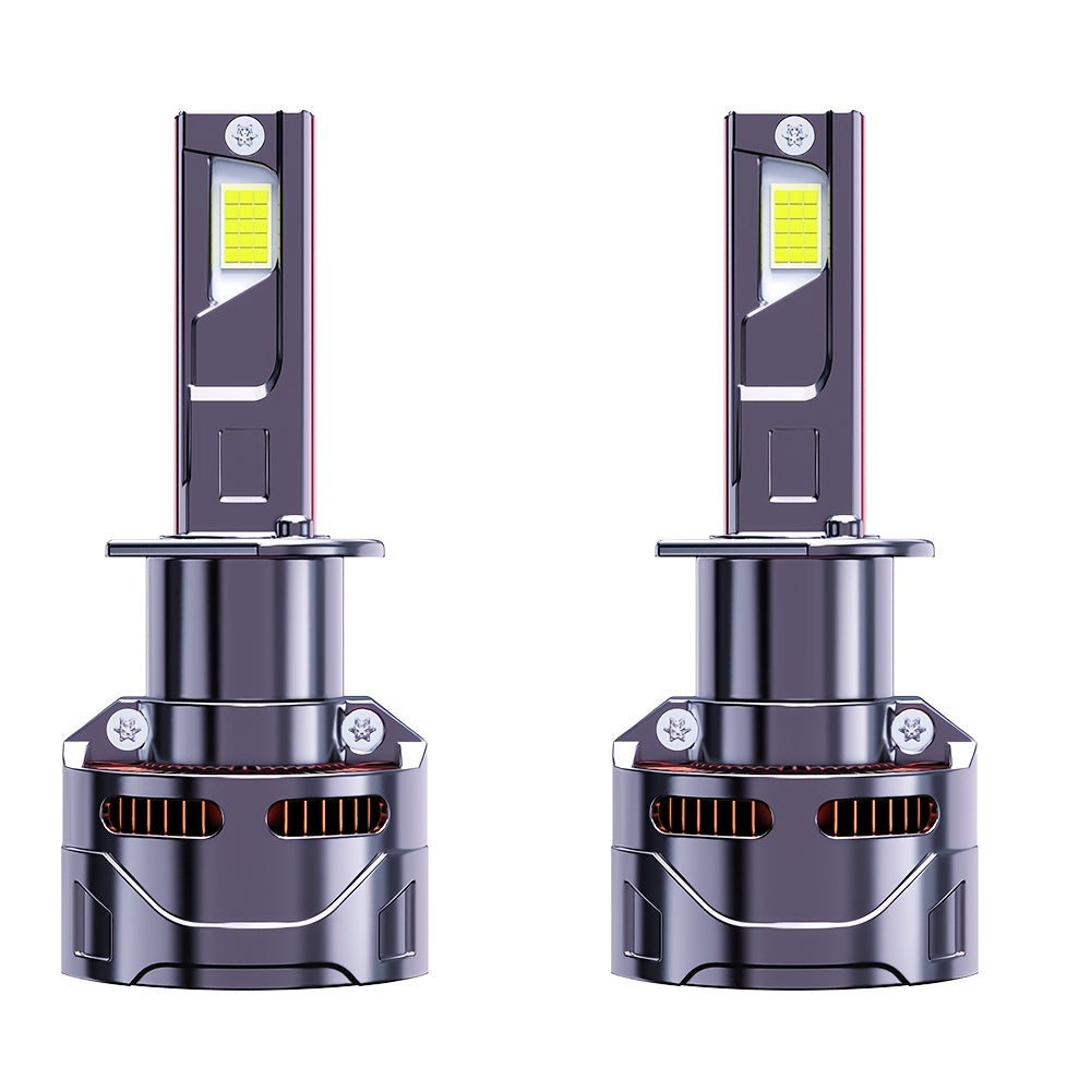 2-Pack Car LED Headlights - 380W, 600,000 Lumens, 1200% Brightness Increase, H1, H4, 9003, HB2, H7, H18, H11, H9, H8, 12V-24V, External Driver, High/Low Beam and Fog Light, Plug-and-Play, No Battery Needed. H11 Car LED Headlights