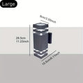 LED Outdoor Wall Light, Courtyard Balcony Wall Light, European Style Waterproof Corridor Gate Luminous Exterior Wall Light, Minimalist Lighting, Single-Head / Double-Head Light
