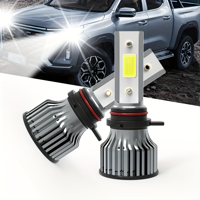 2-Pack 50000 Lumens H4 H7 H11 9005 HB3 9006 HB4 9004 9007 H13 High Power LED Car Bulbs 6500K 12V Car Light