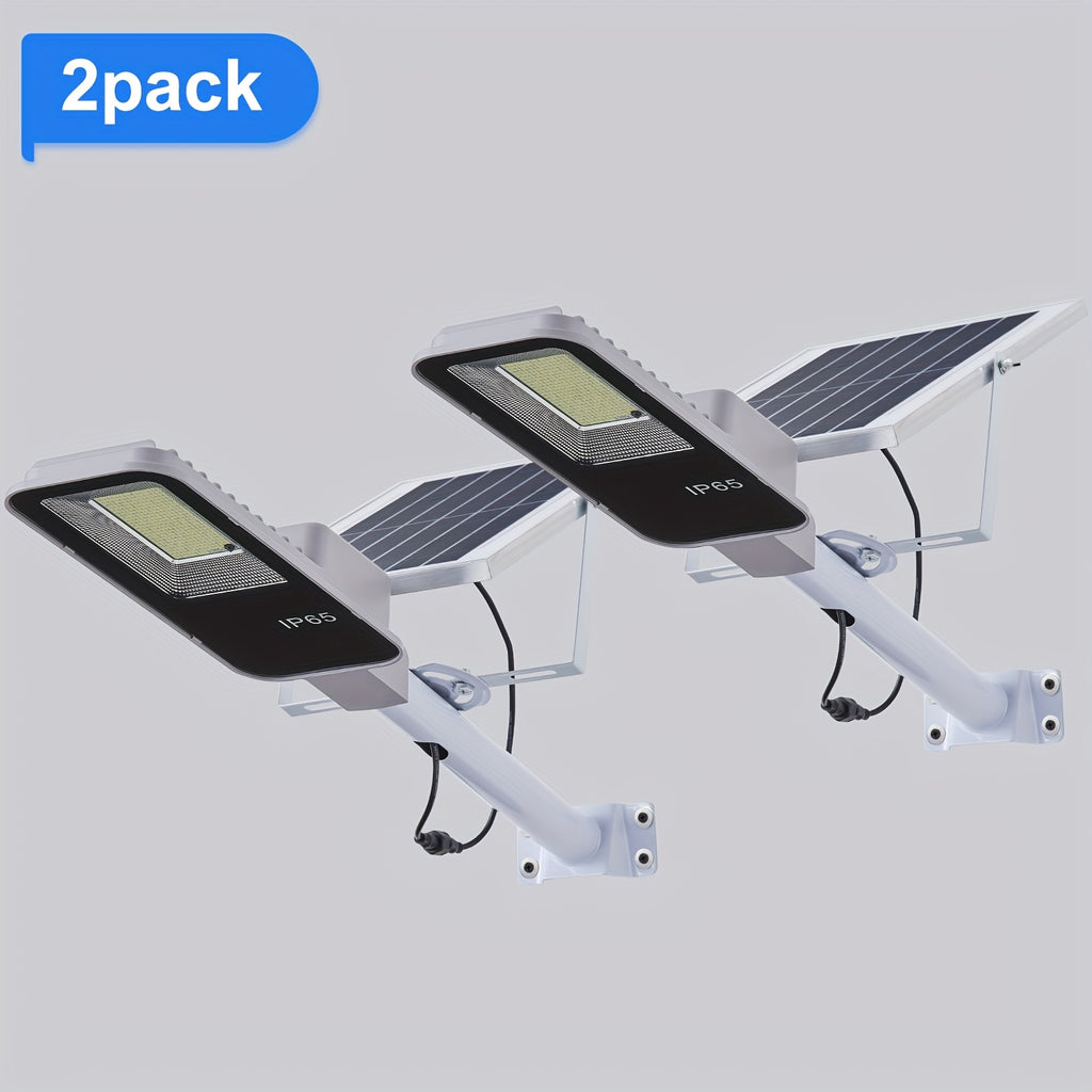 1/2/4pcs Solar LED Street Light, with Remote Control, 1926 LEDs, 6000mAh Solar Powered, 6500K Auto On/Off Sensor, Detachable Panel and Easy to Install for Garden, Pathway, Garage, Yard, Outdoor Light Solar Powered, Outdoor Wall Light