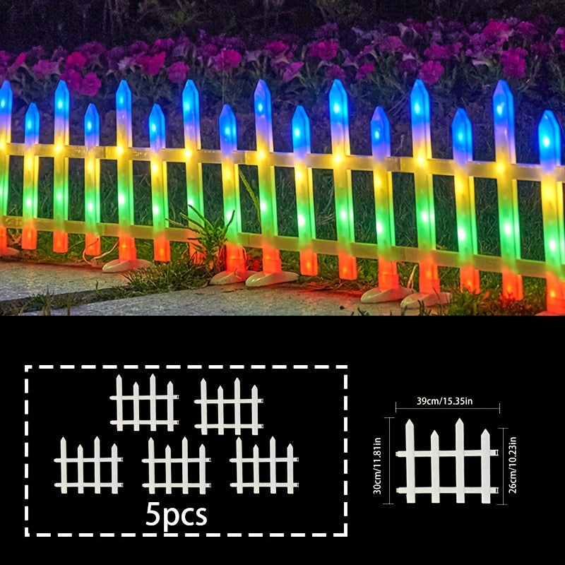 Solar Light, Courtyard Lawn Light, 5/8/10 Pack, Halloween Atmosphere Fence Light, 20 Flicker Modes, Solar 3600mAh Lithium Battery, Color/Warm Color Outdoor IP65 Waterproof, Clearance Sale
