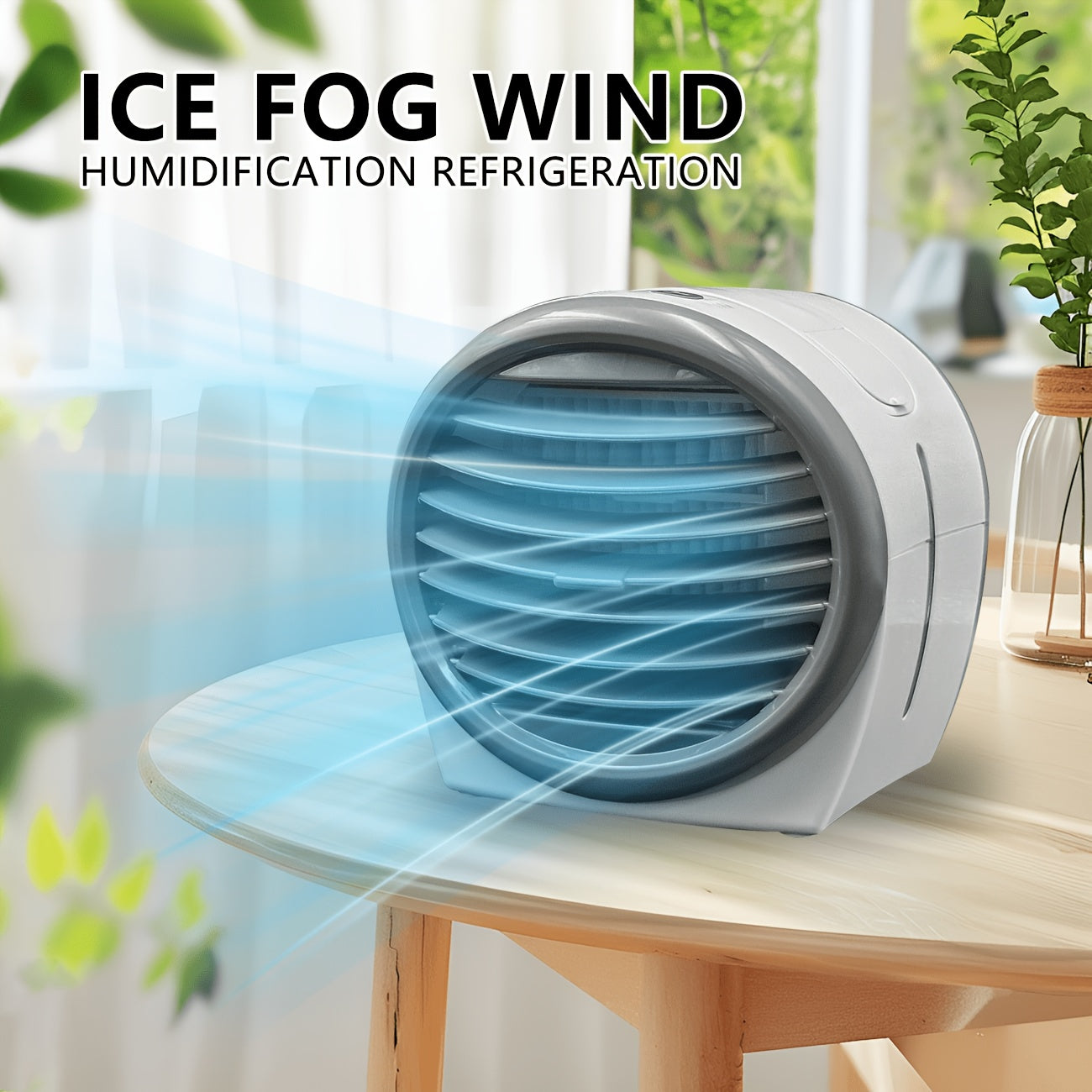 Multifunctional Portable Air Conditioner Fan, Tower Cooling Fan Mist Humidifier, Minimalist Integrated Surround Design, One Button Start, Perfect Cooling Solution for Dormitory, Ideal Festival Gift
