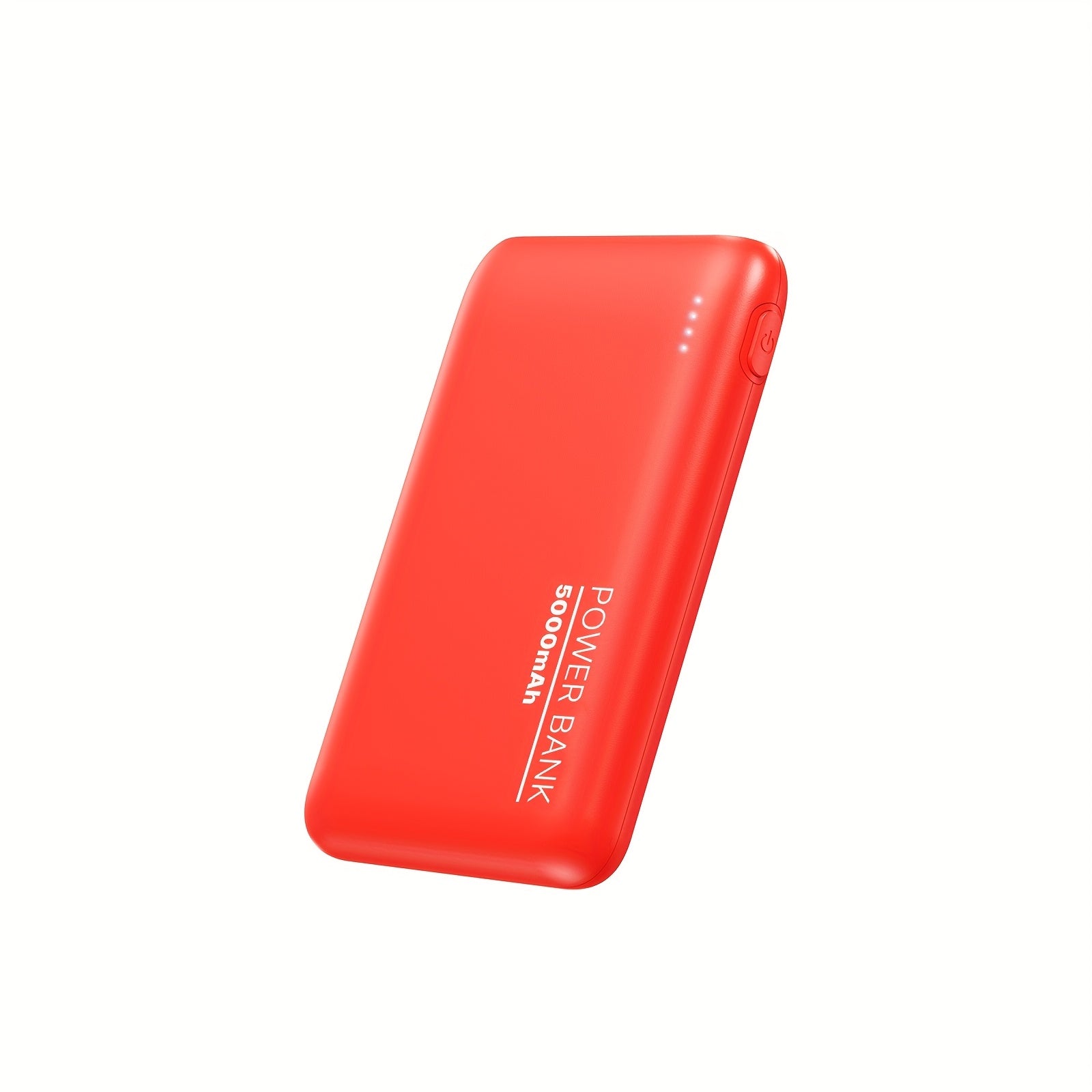 YLYP 1pc Ultra Slim 5000Mah Mini Pocket Portable Power Bank, with LED Light Display, Outdoor Emergency Backup Battery Pack, Dual Usb/Type-C/Micro Interface, Suitable for Iphone/Android Mobile Phone Digital Electronic Equipment, Holiday Gifts