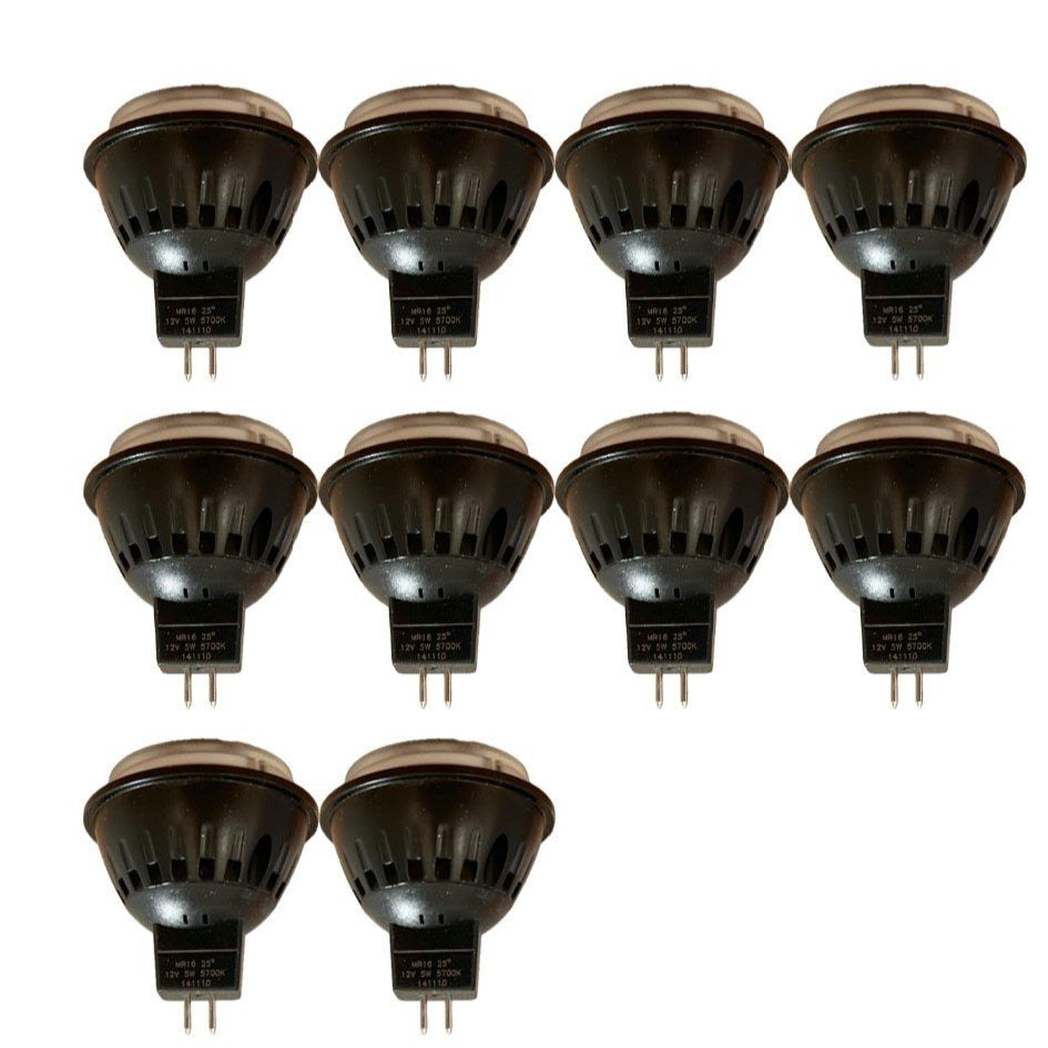 LED bulb MR16 / 5 watt / 3000K / 12 volt / dimmable (10-pack)