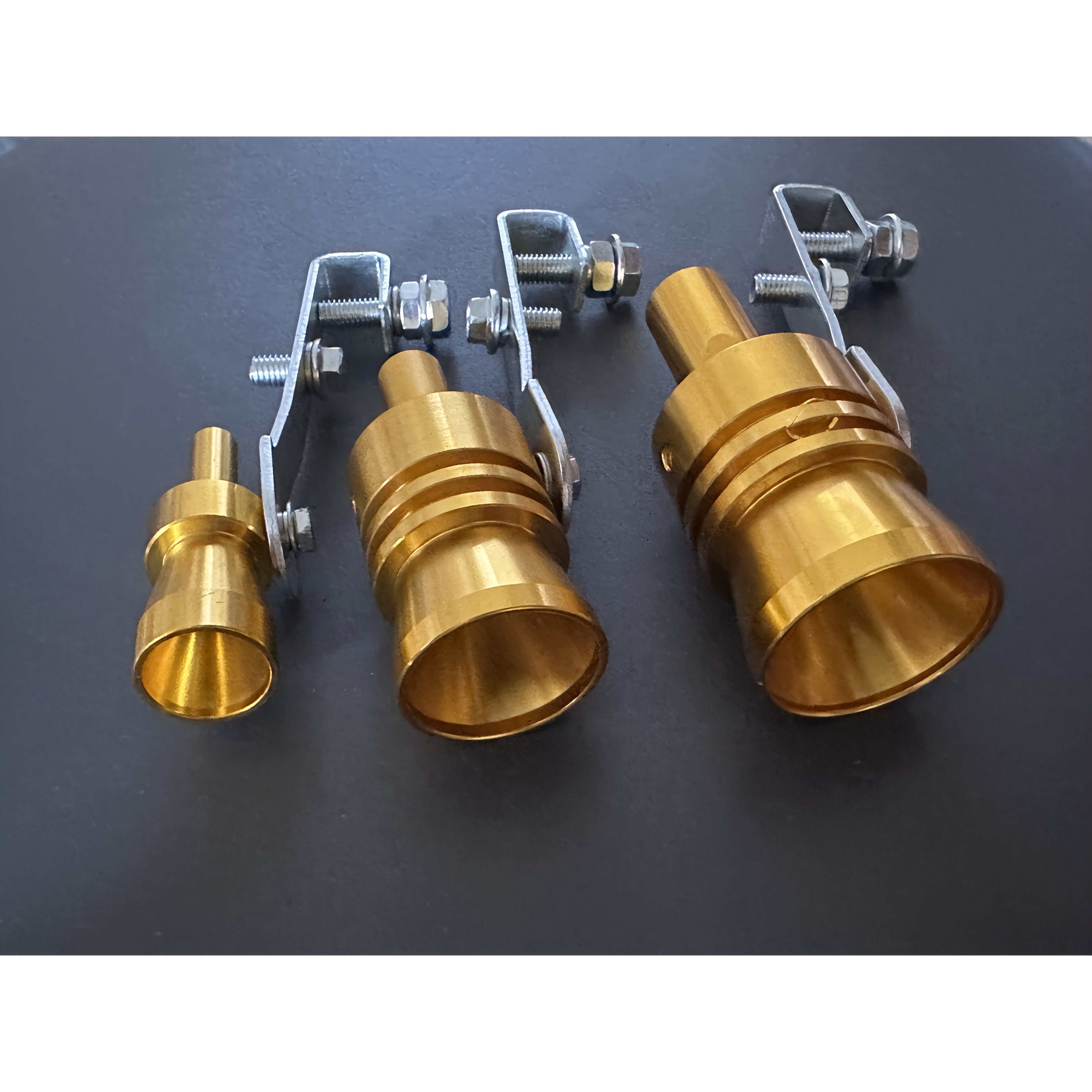 3pcs/6pcs Universal Turbo Whistle Exhaust Pipe Simulator, Aluminum Alloy Exhaust Valve Noise Generator, Suitable for Motorcycles, Trucks, Sedans, SUVs - Car Modification Accessories, Halloween Prank Prop, Christmas Gift