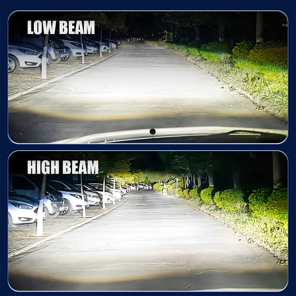 2 Super Bright LED Car Headlight Bulbs, 59400 Lumens, 330W High Power, 12V/24V, Compatible with H1 H4/9003/HB2 H7/H18 H16/H11/H9/H8 9005 9006/HB4 9012/HIR2-O127 Sockets. High/Low Beam Integrated