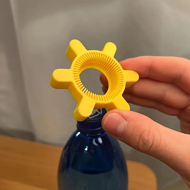 1Pc 360° Rotatable Portable Home Bottle Opener Tool, Plastic Material, Suitable for Bottle Caps, Water Bottle Caps, Drink Bottles, Perfect Party Birthday Surprise Small Gift