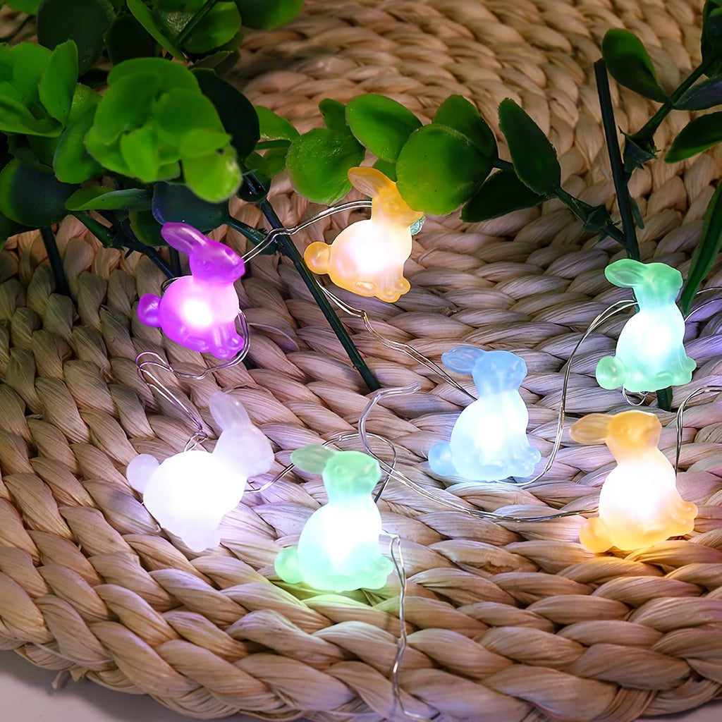 1件裝 20顆LED復活節燈串，電池供電（不含電池），復活節室內裝飾燈串，適用於復活節裝飾、臥室、度假屋室內裝飾、小巧可愛裝飾、節日慶典裝飾燈