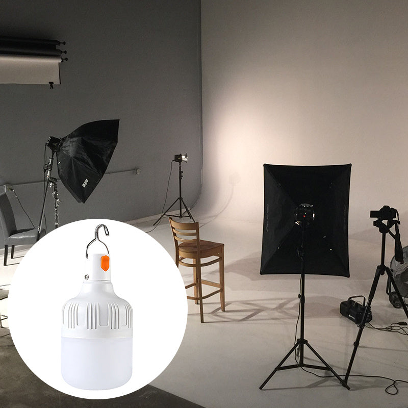 2-pack rechargeable USB LED bulb, with hook emergency white light bulb, 3 lighting modes, suitable for photography props, photography, photo shooting and scene decoration, suitable for studio lighting shooting decorative prop light