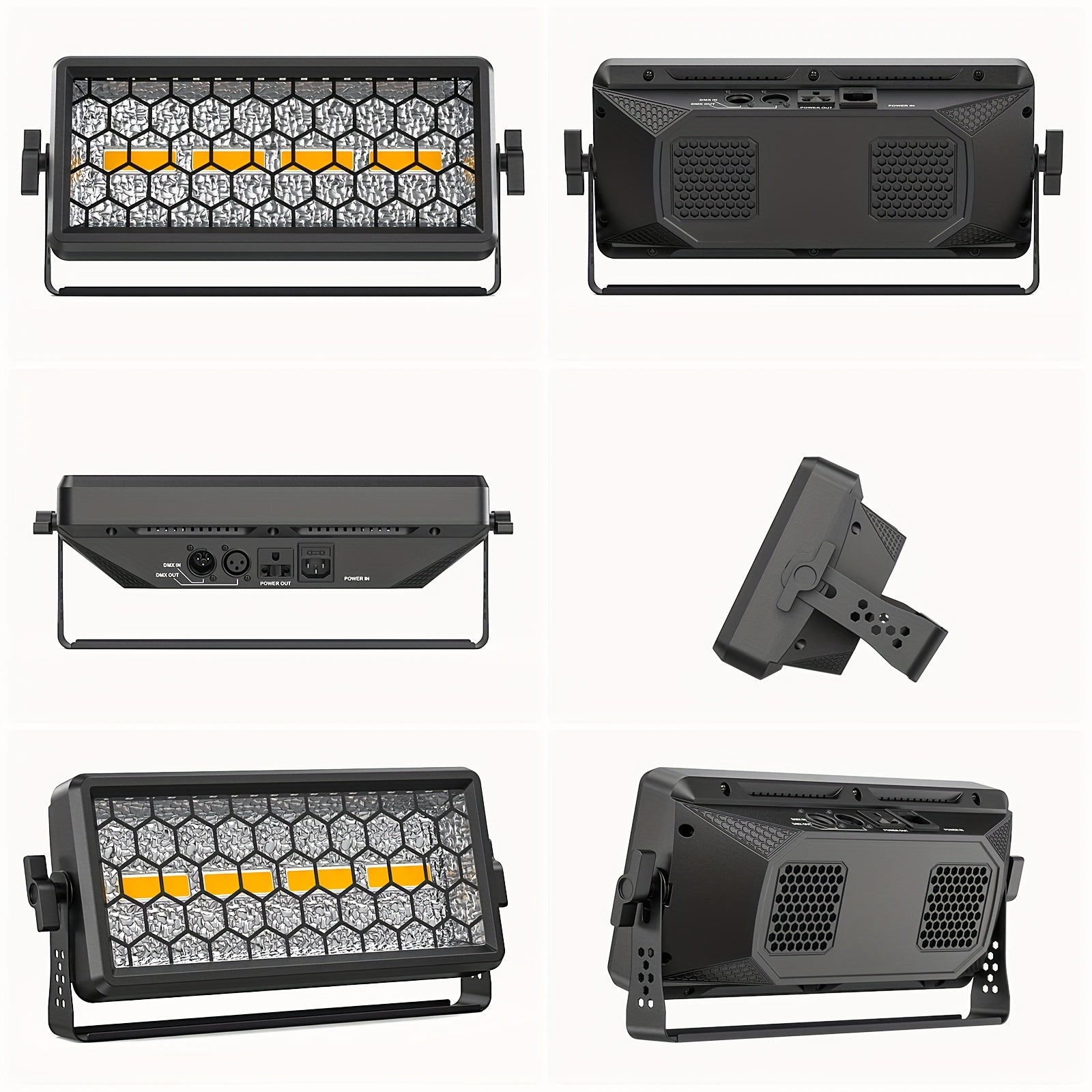 150W RGB LED Stage Light Bar, Supports DMX and Sound-Active Function – Retro Wall Washer Follow Spot Light, Suitable for DJ, Theater, Wedding, Concert Scenes, Linear Dimming Function, Supports XLR/RDM Interface