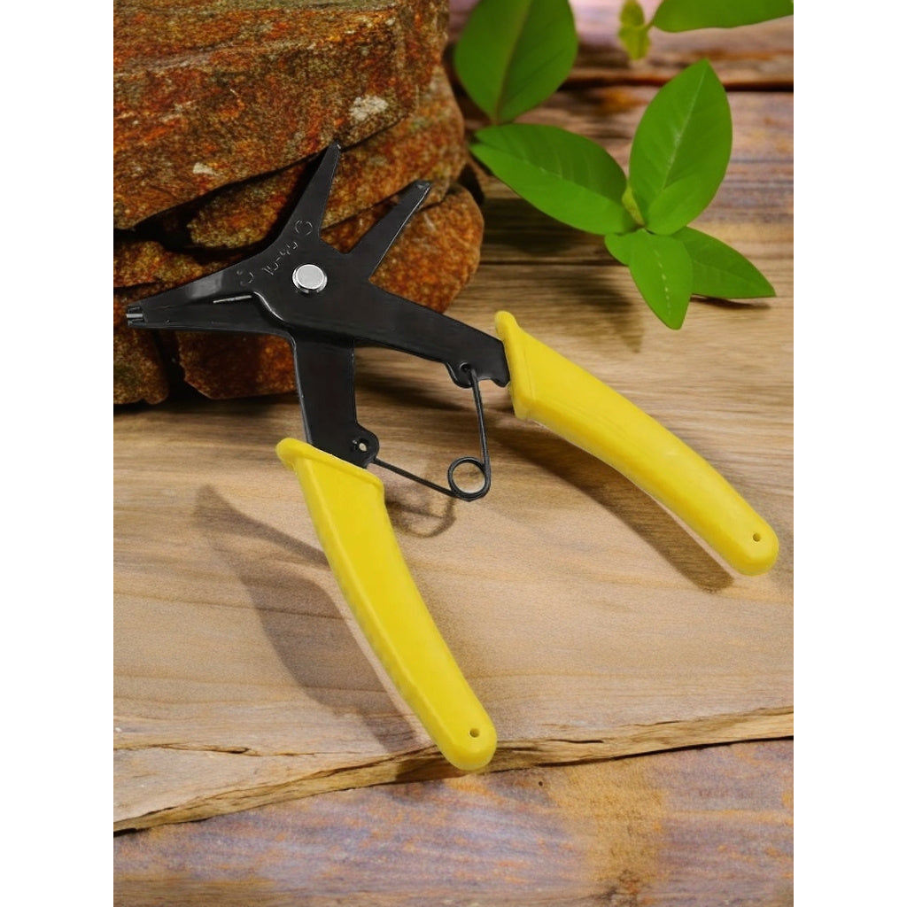 Multi-Function Circlip Pliers, Retaining Ring Pliers, Angle Pliers for Car and Engine Repair, 2-in-1 Dual Purpose Circlip Pliers, Internal & External Circlip Pliers, Spring Removal Circlip Pliers, Internal & External Dual-Use Repair Tool Wrench