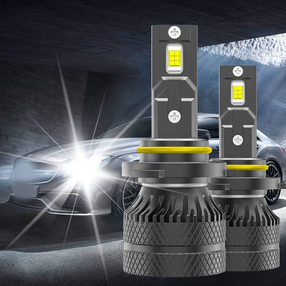 2 Pcs LED Car Headlight Bulbs - 28690 Lumens, 180W High Power, 6500K Super Bright Cool White Light, Compatible with H4 H1 H8/H9 9005/HB3 9006/HB4 9012/HIR2, No Battery Needed, Car Headlight Bulbs, Vehicle Lighting