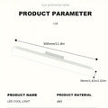 1pc [3-color switching function] college dorm essential, rechargeable magnetic LED tube light, desk/wardrobe/kitchen installation, flicker-free, adjustable brightness