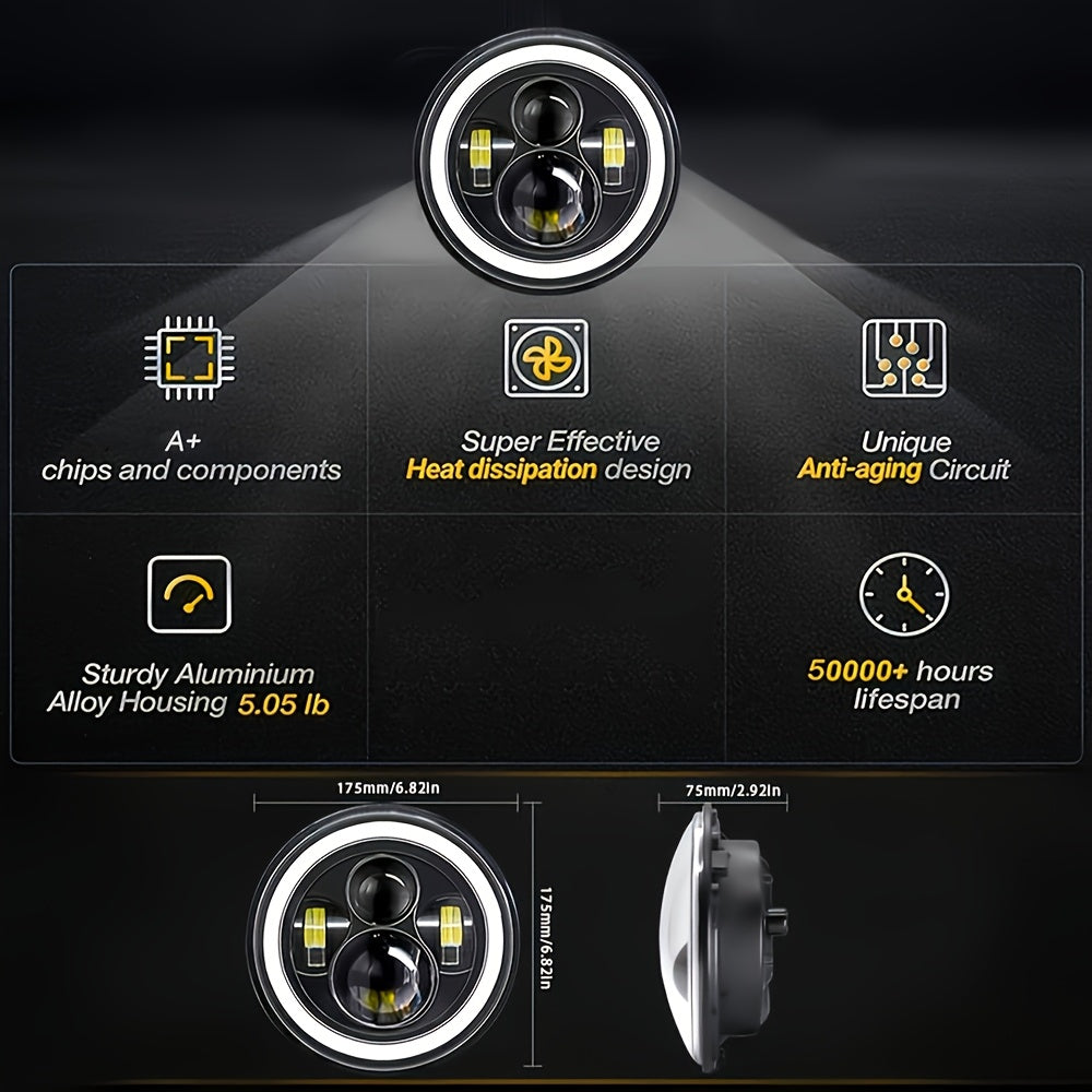 7-Inch Round LED
