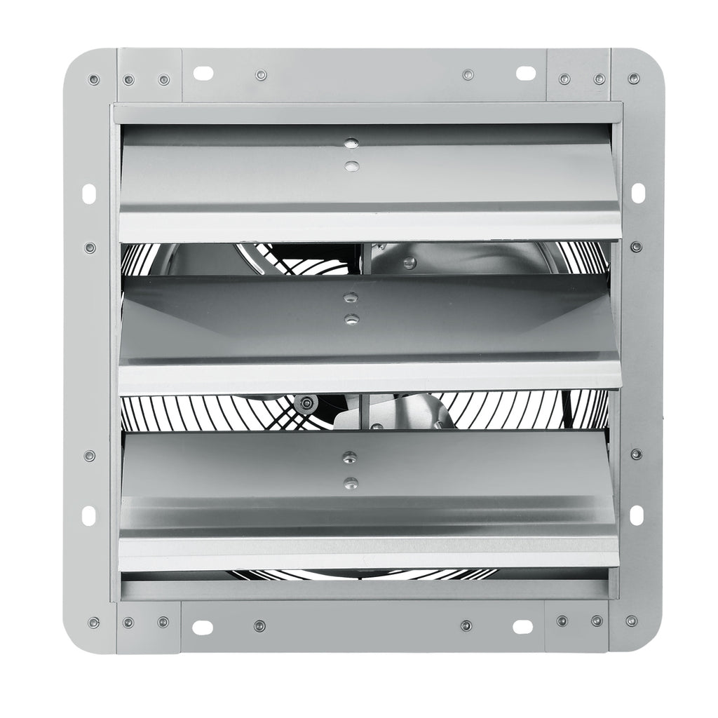 VEVOR 12" Shutter Exhaust Fan with Speed Control - AC Motor, 1000 CFM, Easy Wall Mount Installation, for Greenhouse, Garage and Shed, US Plug