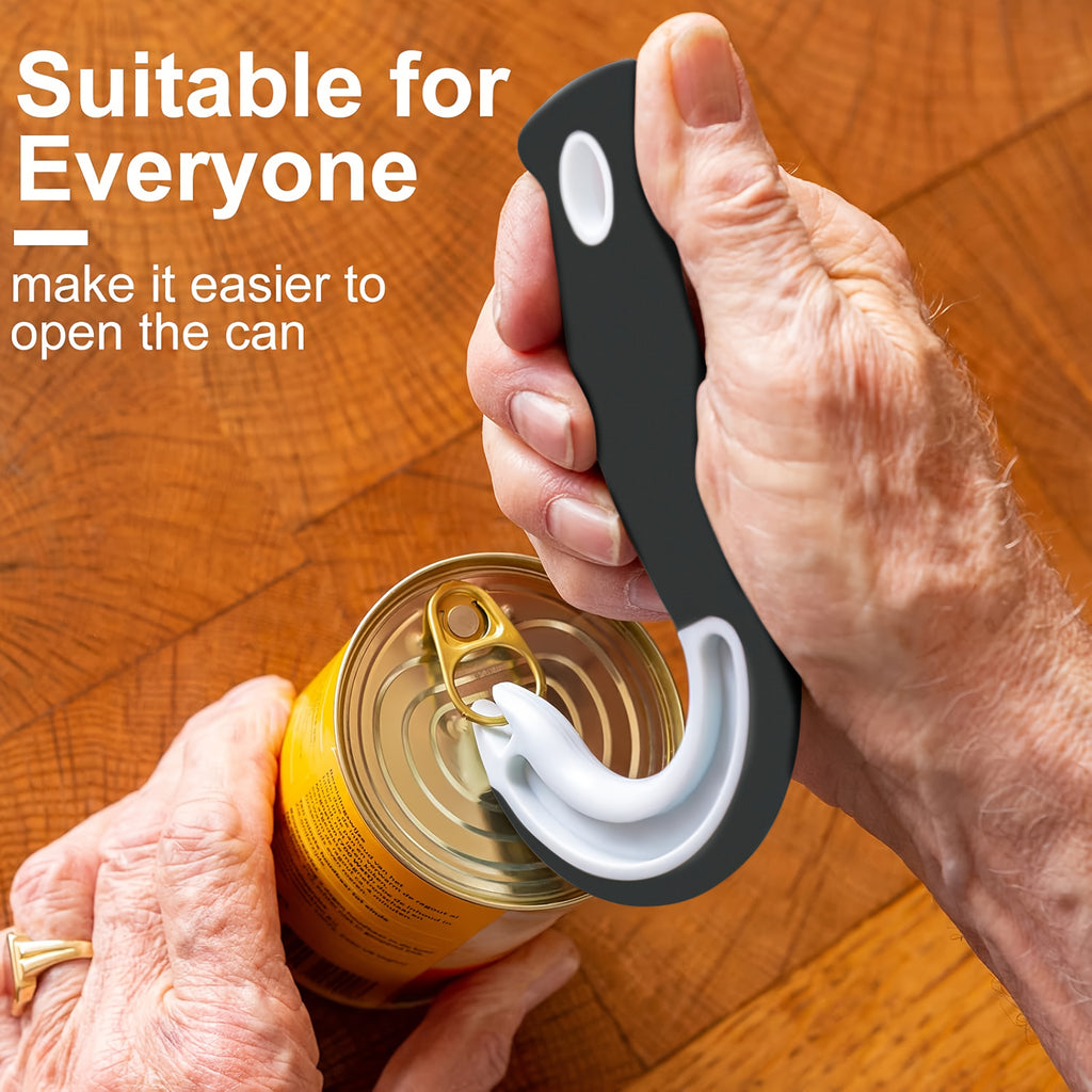 New Easy-Grip Can Opener – Durable Plastic Material, Perfect for Home & Restaurant Use, Great for Christmas Parties