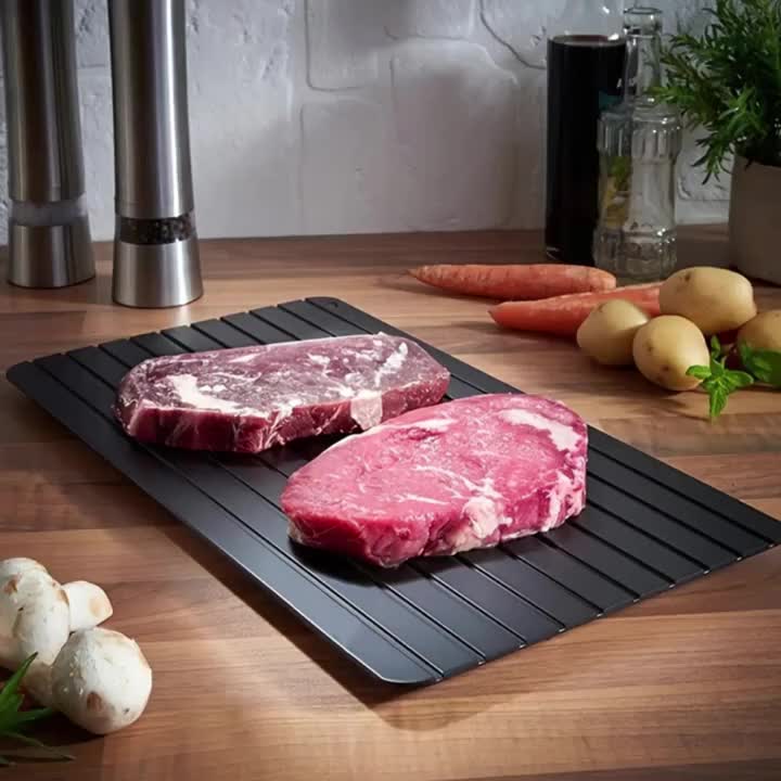 Quickly Defrost Frozen Meat, Fruit & More with this Fast Defrost Tray - Kitchen Gadget