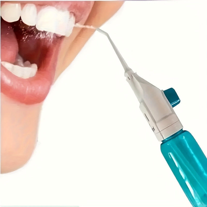 1个装 Dentalpro 高压冲牙器 - 便携式手动口腔冲洗器，专为牙龈健康设计 - 非常适合清洁牙齿并维持口腔卫生，无需电力或电池