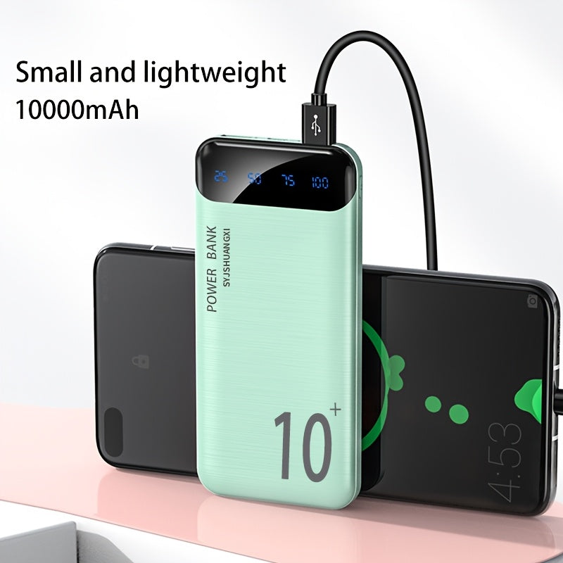 A Portable Power Bank with a Large Capacity of 10000/20000Mah, Suitable for Iphones, Android Devices, Tablets, Headphones, And Other Electronics. It Features Dual USB Outputs And Makes a Great Gift for Birthdays Or Christmas