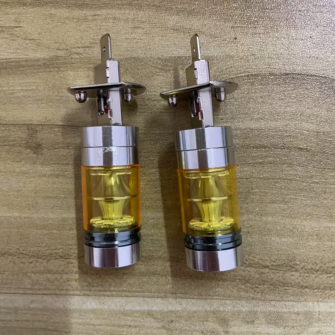 H1 LED Fog Light Bulb Set (2-Pack), Works for High/Low Beam, Available in 6000K Super Bright White, 3000K and 8000K Color Temperatures, Fits 12V and 24V Car Headlights, No Battery Included