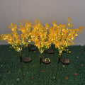 6pcs Solar 7-Head Rapeseed Flower Light Solar Garden Light Outdoor Decoration Courtyard Garden, Path, Backyard, Lawn Ground Insert Light Gift for Mom Holiday Gift Party Decoration Light Lawn Garden Light