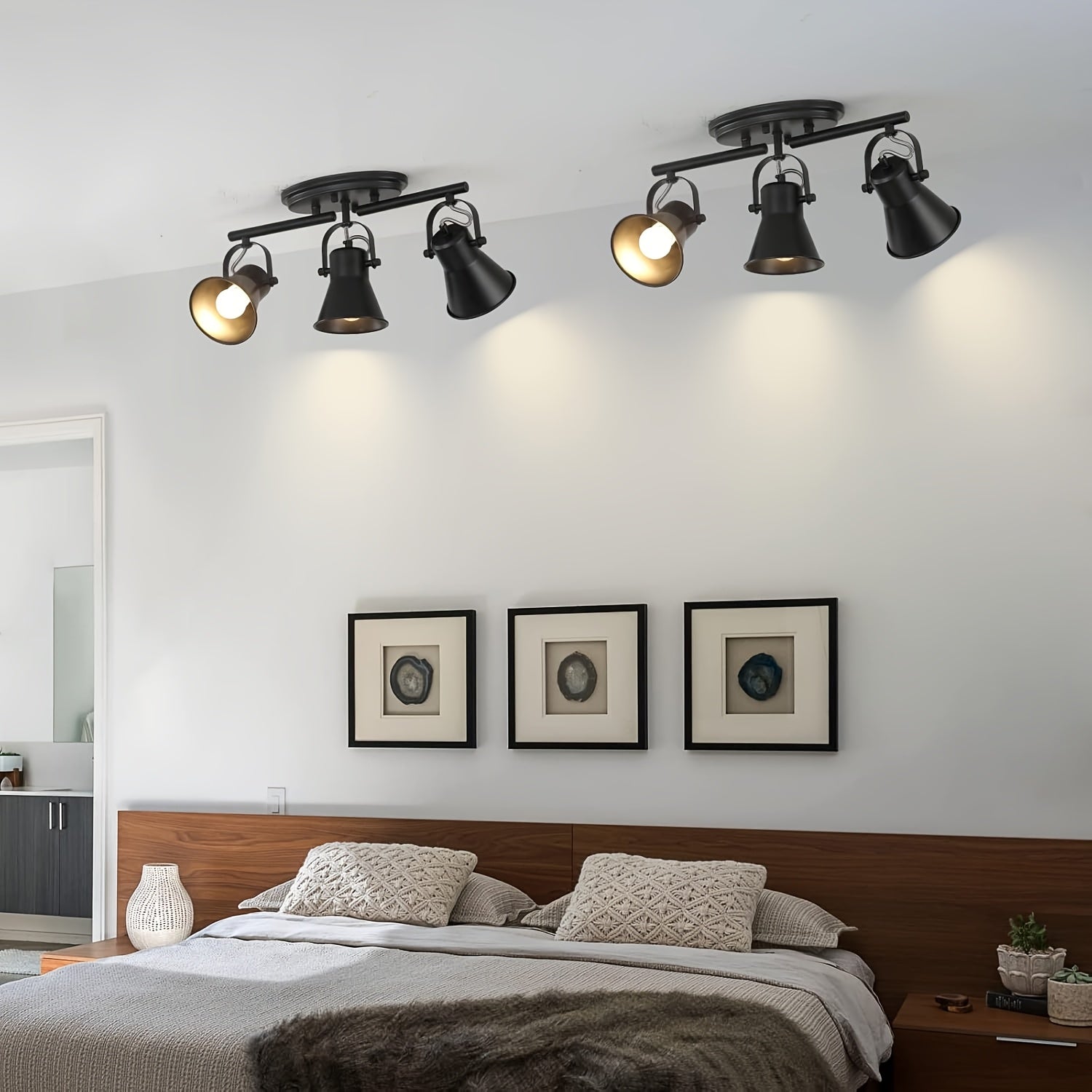 3-2-1 Modern Light Luxury Track Light - Adjustable Ceiling/Wall Floor Lamp, Suitable for Living Room, Bedroom, Dining Room, Bathroom and Mirror Vanity