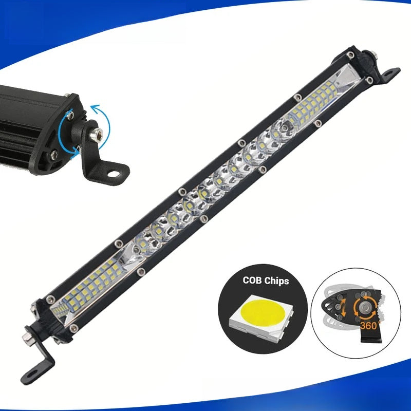 26 Inch LED Light Bar, Work Roof Light, Flood & Spot Dual Mode Driving Light, Suitable for Jeep, Truck, Trailer, 4WD Off-Road Vehicle