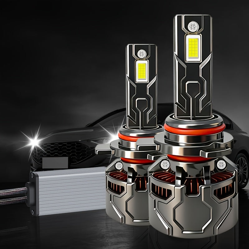 2-Pack Canbus LED Car Bulbs | Compatible with H1 H4 H7 9005/HB3 9006/HB4 H11 Headlights, 55800LM Brightness, High-Intensity 9570 CSP Chips, 300W+ White Light, Suitable for High Beam, Low Beam, Fog Light