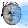 VEVOR 18" / 20" Industrial Wall Mount Fan, 3 Speeds, 4000 CFM / 4650 CFM, Garage Workshop Fan