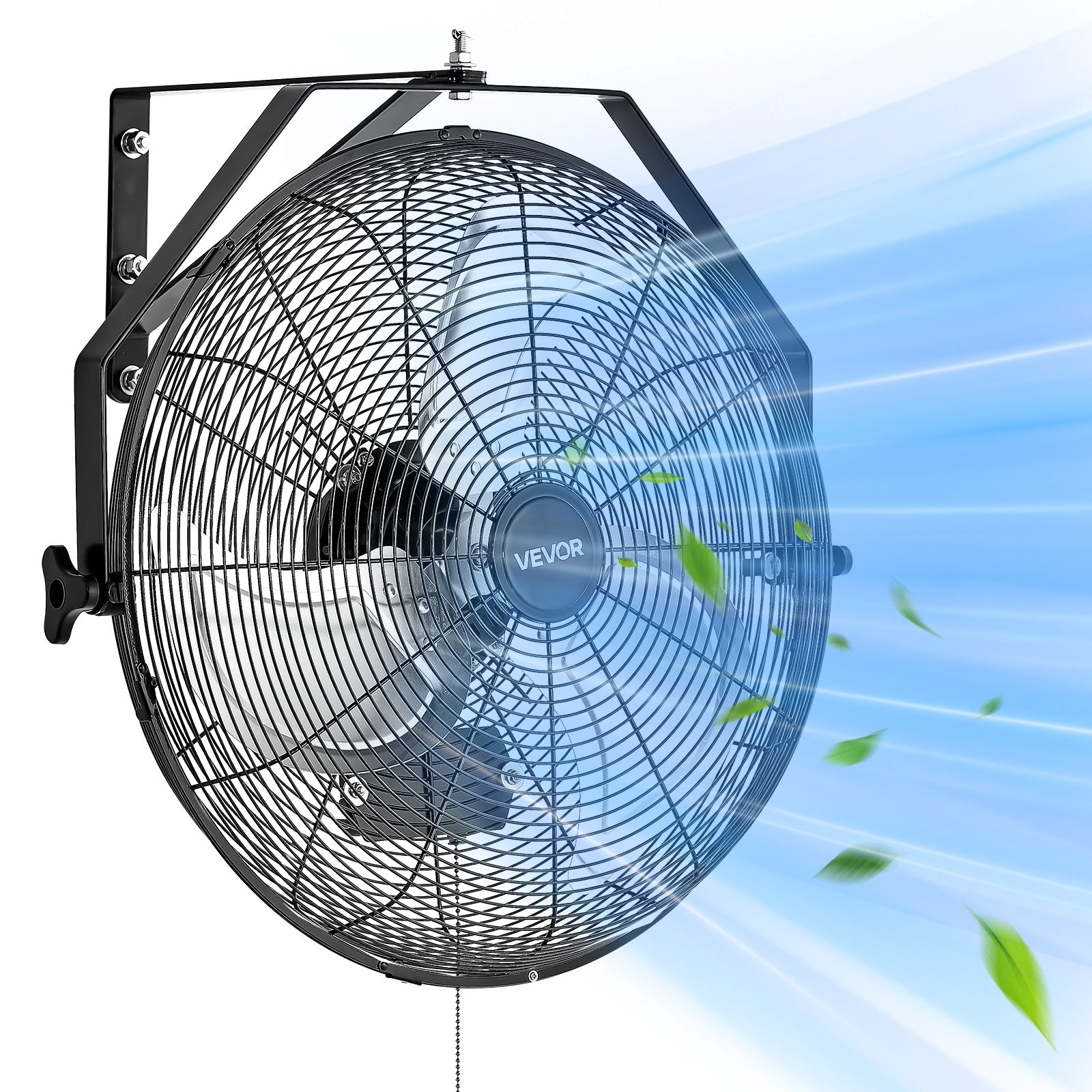 VEVOR 18" / 20" Industrial Wall Mount Fan, 3 Speeds, 4000 CFM / 4650 CFM, Garage Workshop Fan