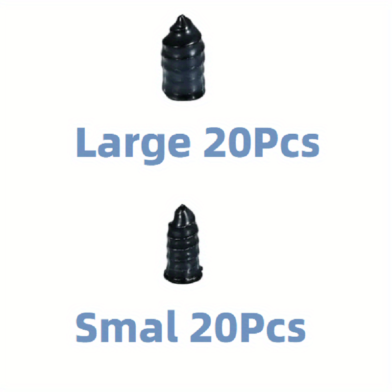 Tire Repair Rubber Nails, Rubber Screws for Patching Motorcycle and Bicycle Tires