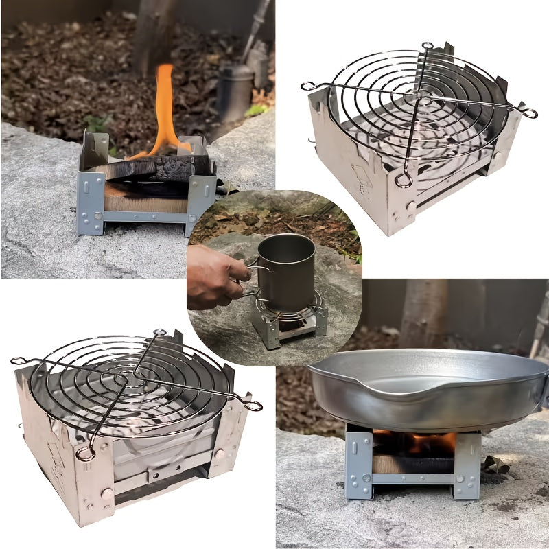 Compact Foldable Pocket Stove, Perfect for Outdoor Cooking (Accessory Only)