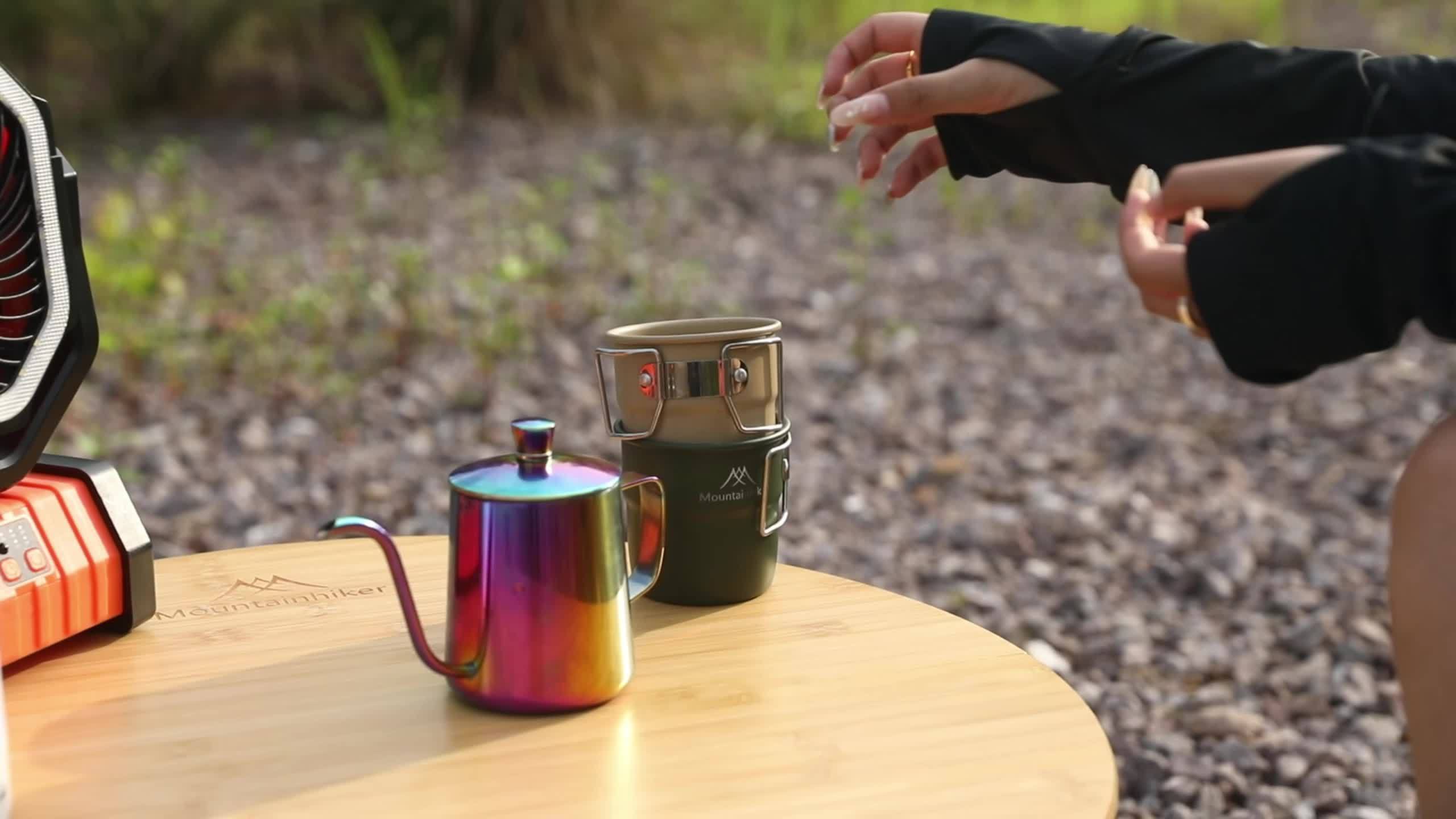 Mountainhiker Camping Cup, Travel Cutlery, Picnic Utensils, Outdoor Gear, Travel Cooking Set, Cookware, Hiking